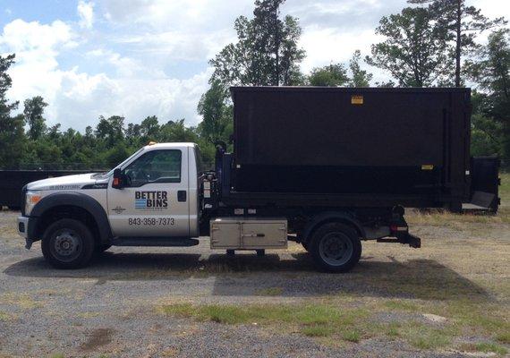 Smaller trucks allow us to put our dumpsters in places other companies can't.