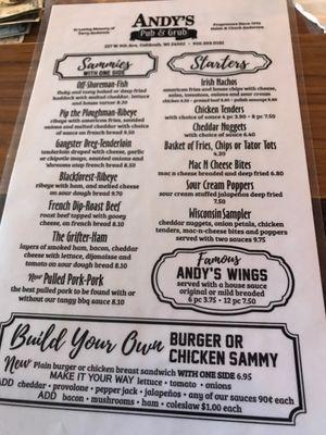 Menus!