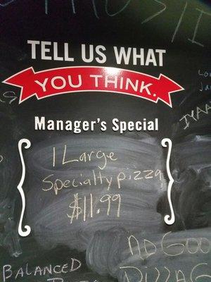 Manager's special