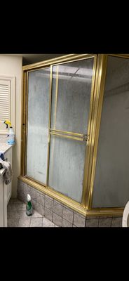 (Before) shower glass