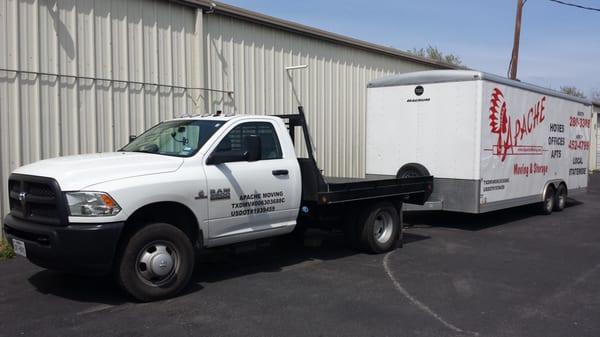 Apache Moving & Storage truck.