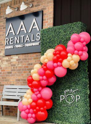 Balloon Garland by Poshpop Balloons at AAA Rentals.