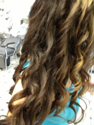 Waist length hair given full head of Ringlets in 15 minutes at Beauty Supply Plus! See my review ;)