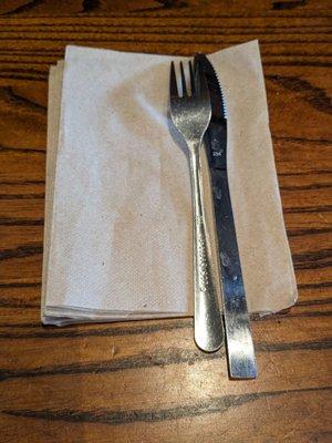 Utensils and napkins