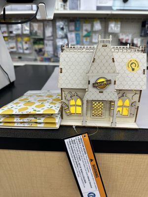 Halloween craft house w/light switch for my daughter to paint & 3pk lemon verbena sachets for only $1.05!! Pays to join their rewards!