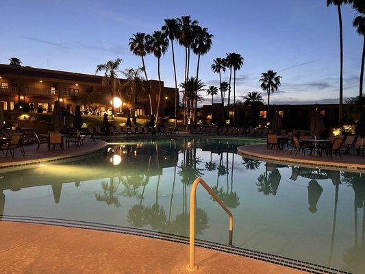 A view from the pool side bar and grill that we frequent during our stay.