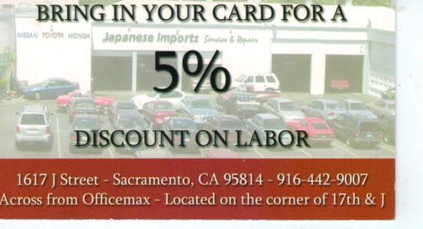 print for 5% off labor