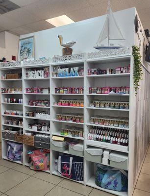 Huge selection of polishes