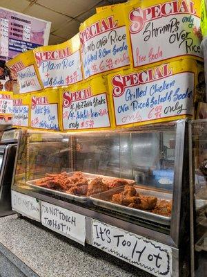 Fried chicken.  Very hot, do not touch.