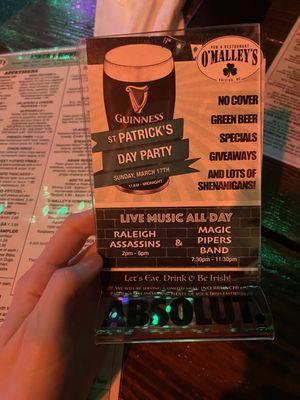 St. Patrick's Day Events