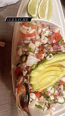 Fish ceviche.