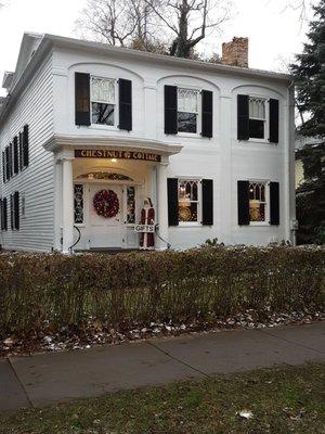 The charming Chestnut Cottage gift shop.