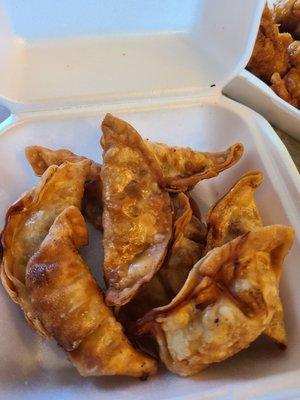 Overcooked gyoza