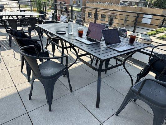 Rooftop patio