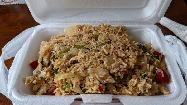 Basil Fried Rice (Medium spice) with Chicken