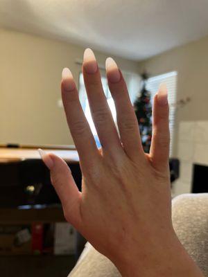 see through nails