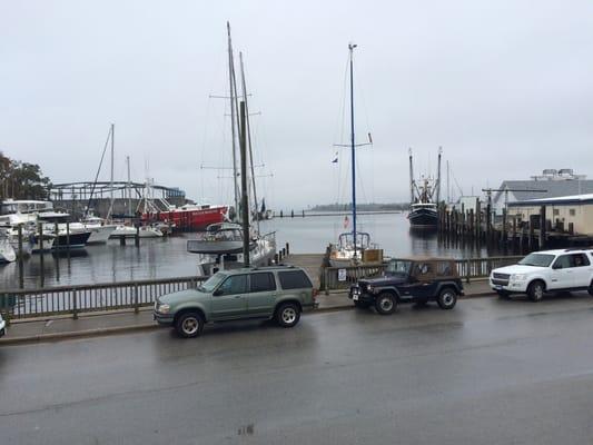 View of the harbor from The Bean front porch