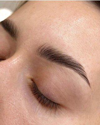 Brow Lamination + Shaping  Artist: Maryna