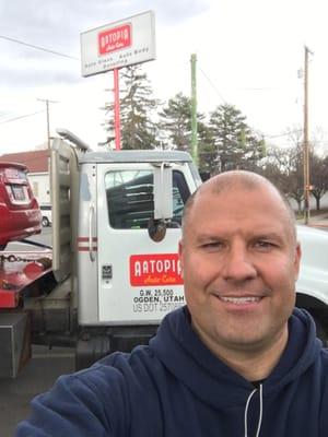 Our new( new to us) tow truck so we can better serve our clients.