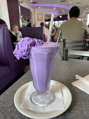 The purple cow ice cream soda