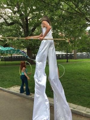 Master stilt walker