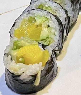 Veggie Combo Roll includes crunchy pickled Diakon!