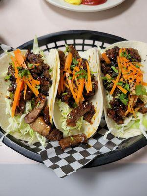 Korean Beef Tacos special...yum!