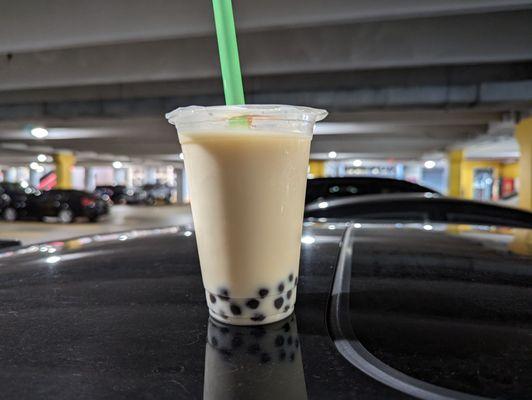 Jasmine milk tea with tapioca (small)