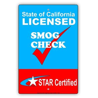 State of California Licensed Test Only STAR Certified Smog Check Station