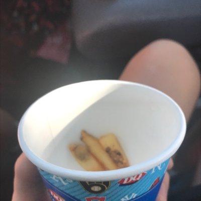 Only came with afew fries, in a cup!?