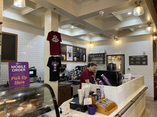 Interior of coffee shop