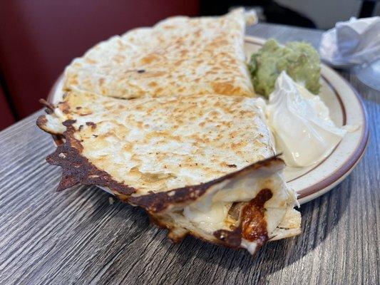 Enoooooormous steak quesadilla