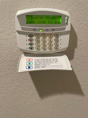 Honeywell home alarm