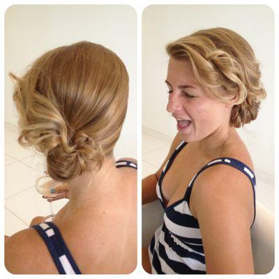 Fun and elegant Homecoming updo