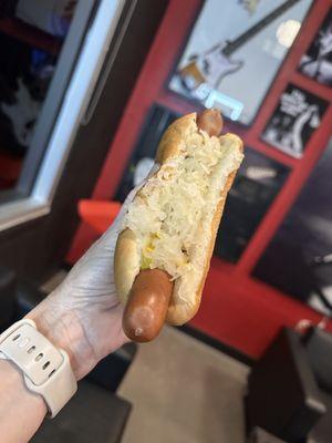 Brooklyn Dog with sauerkraut