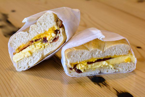 The Famous Nana - Egg, bacon & American cheese.