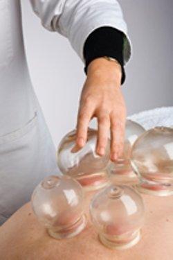 Cupping releases muscle tension and relieves pain.