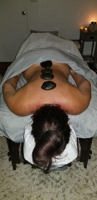 Hot stone massage