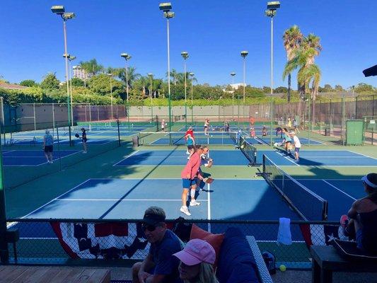 Fun Times Tonight, at the Newport Beach Pickleball Club... at The Tennis Club in Newport Beach, CA (9/13/2019)