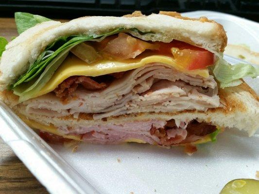 Club sandwich. I can only eat 1/2!