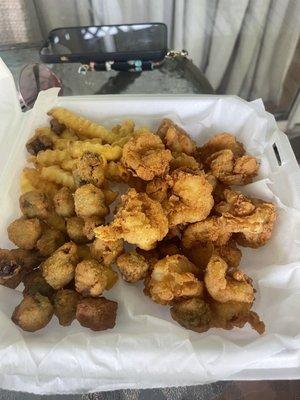 Fried shrimp basket