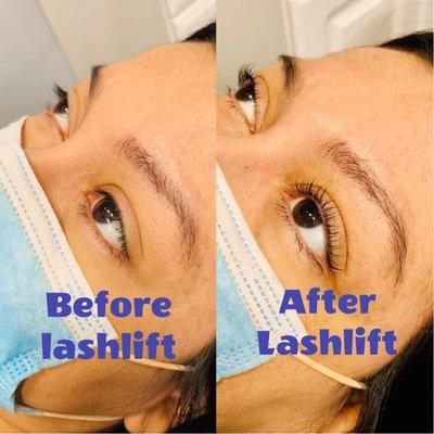 Lash lift done to my beautiful client