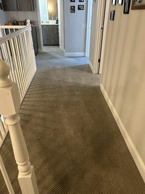 Upstairs carpet