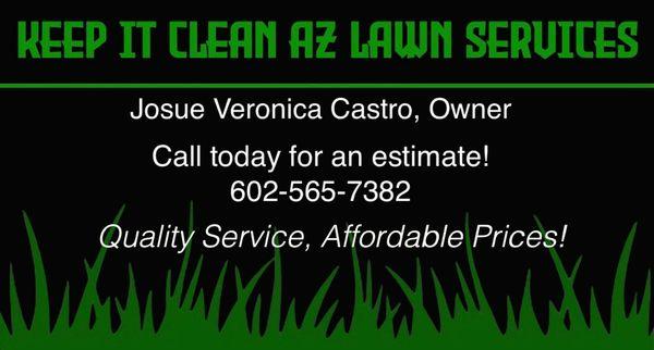 Keep It Clean Az Lawn Services