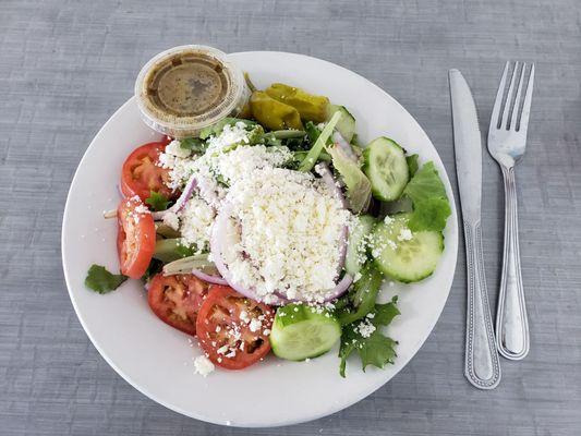 Greek salad, lunch (small) portion