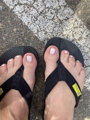 Went here to get a pedicure before my son's wedding. This is what I got! Now I'm looking for closed toe shoes!