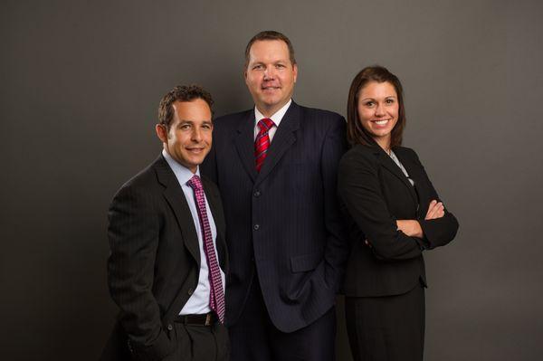 Attorneys Andrew Moses and Jay Rooth with our assistant Tara Santilli