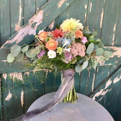 Colorful wedding bouquet