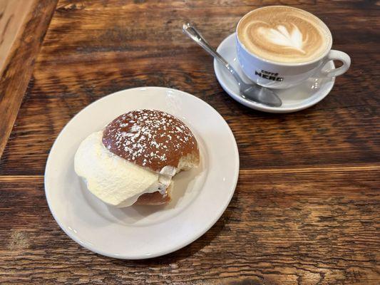 Pastry and flat white