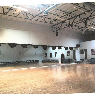 The ballroom or entire facility can be rented for a onetime event/regular weekly/monthly event.